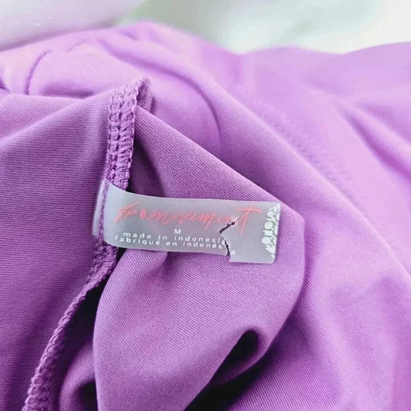 free people movement cropped long sleeve scallop front top med - Picture 8 of 13